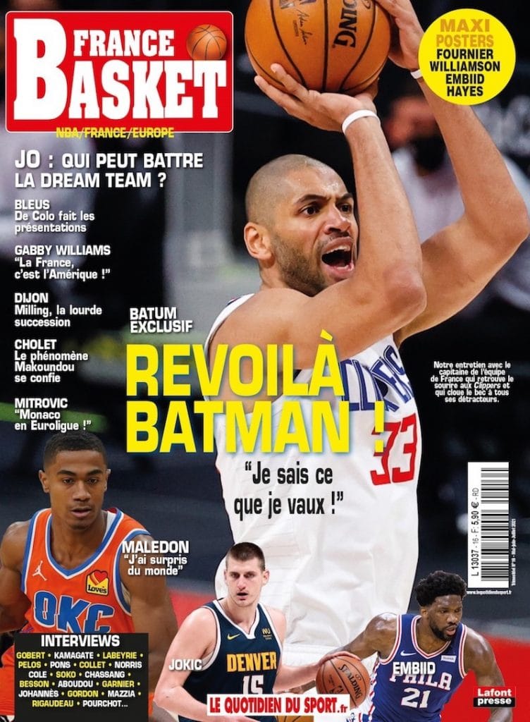 Retrouvez Nicolas Batum, Théo Maledon, Vincent Collet et beaucoup d’autres… dans le dernier France Basket