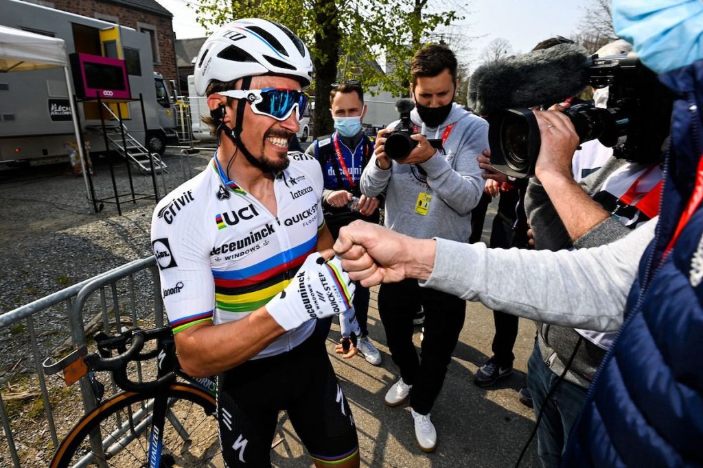 Julian Alaphilippe chez lui à Chateauroux.