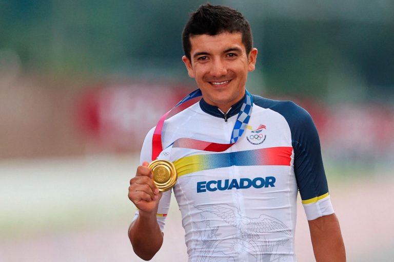 Carapaz, vainqueur surprise des JO de Tokyo.