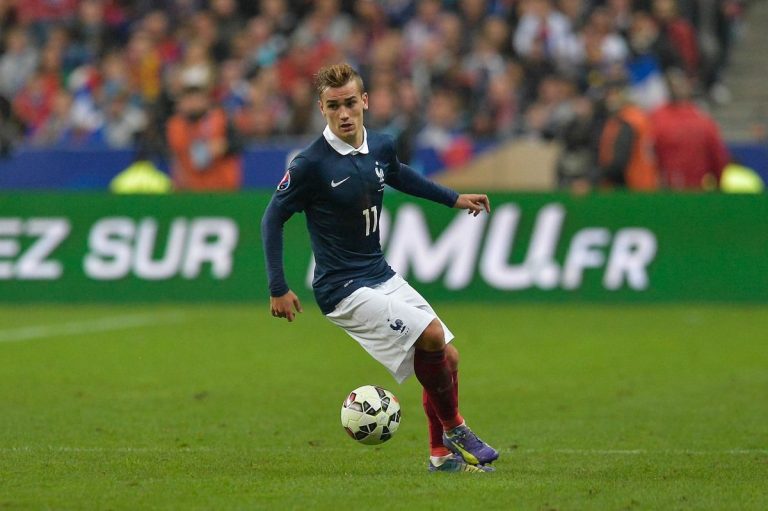 Antoine Griezmann en 2014 qui dispute sa première Coupe du Monde.
