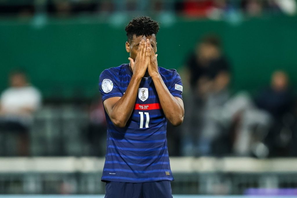 La France au bout du rouleau en équipe de France.