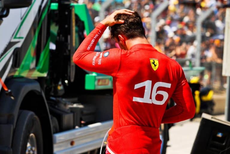 Charles Leclerc a vécu une sale après-midi au Castelet.