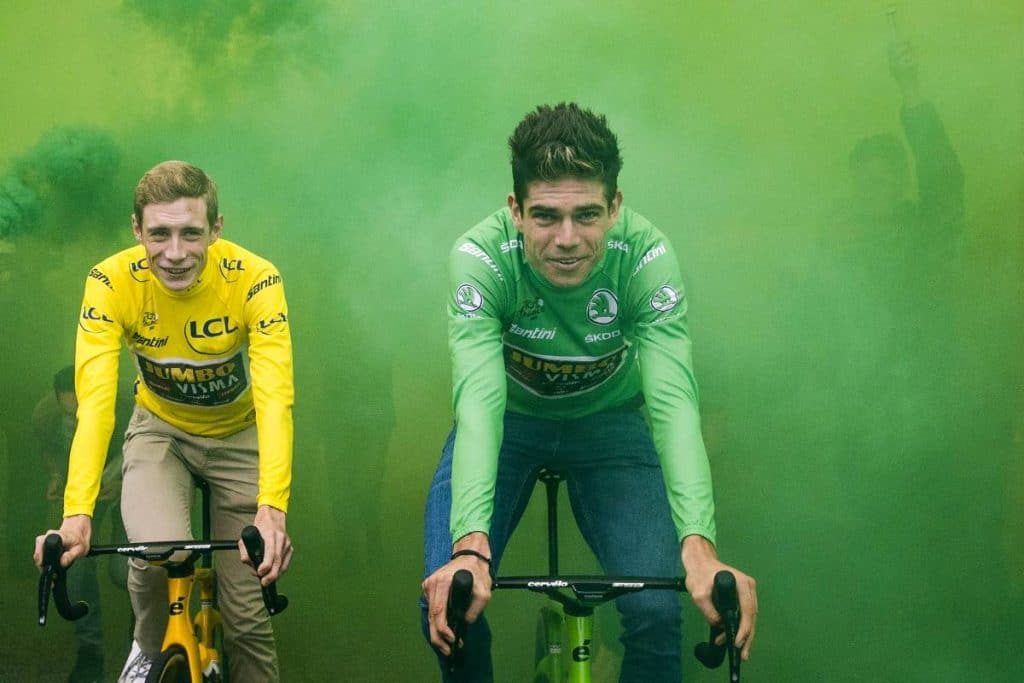 Wout Van Aert avec le maillot vert
