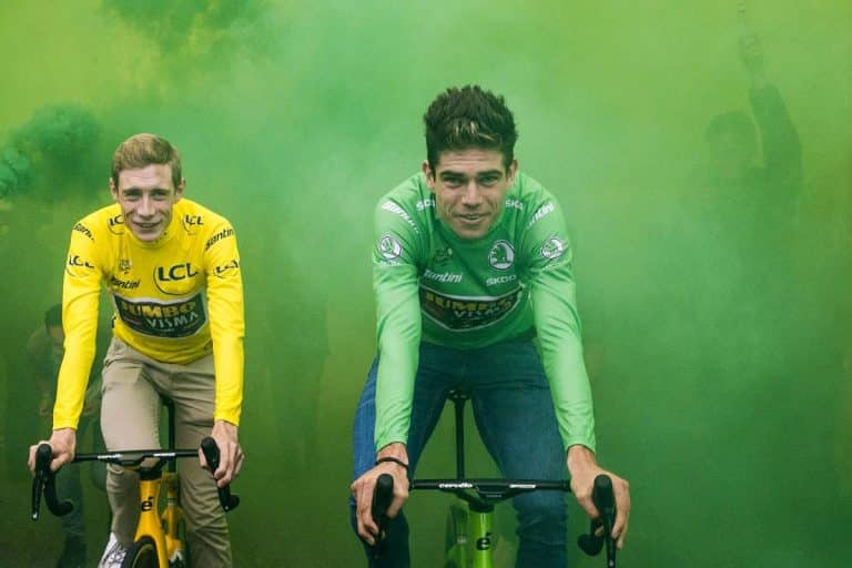 Wout Van Aert avec le maillot vert