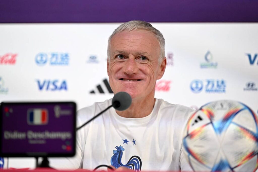 Didier Deschamps en conférence de presse avant France Angleterre