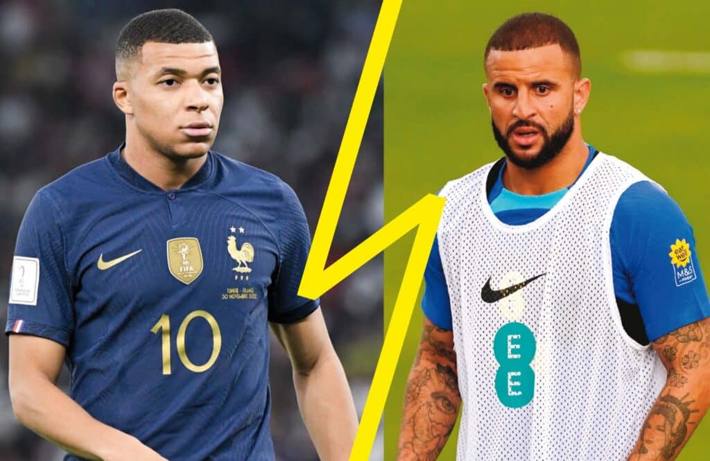 Coupe du Monde : Walker – Mbappé, le duel qui tient la planète foot en haleine