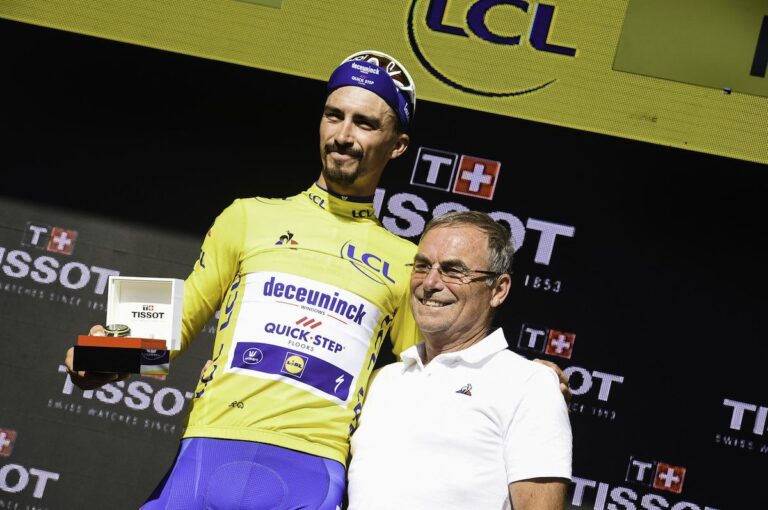 Bernard Hinault avec Alaphilippe est dans le top 10 des meilleurs cyclistes français.