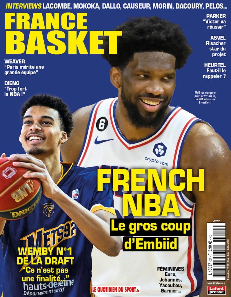 Le MVP de la saison, en Une de France Basket