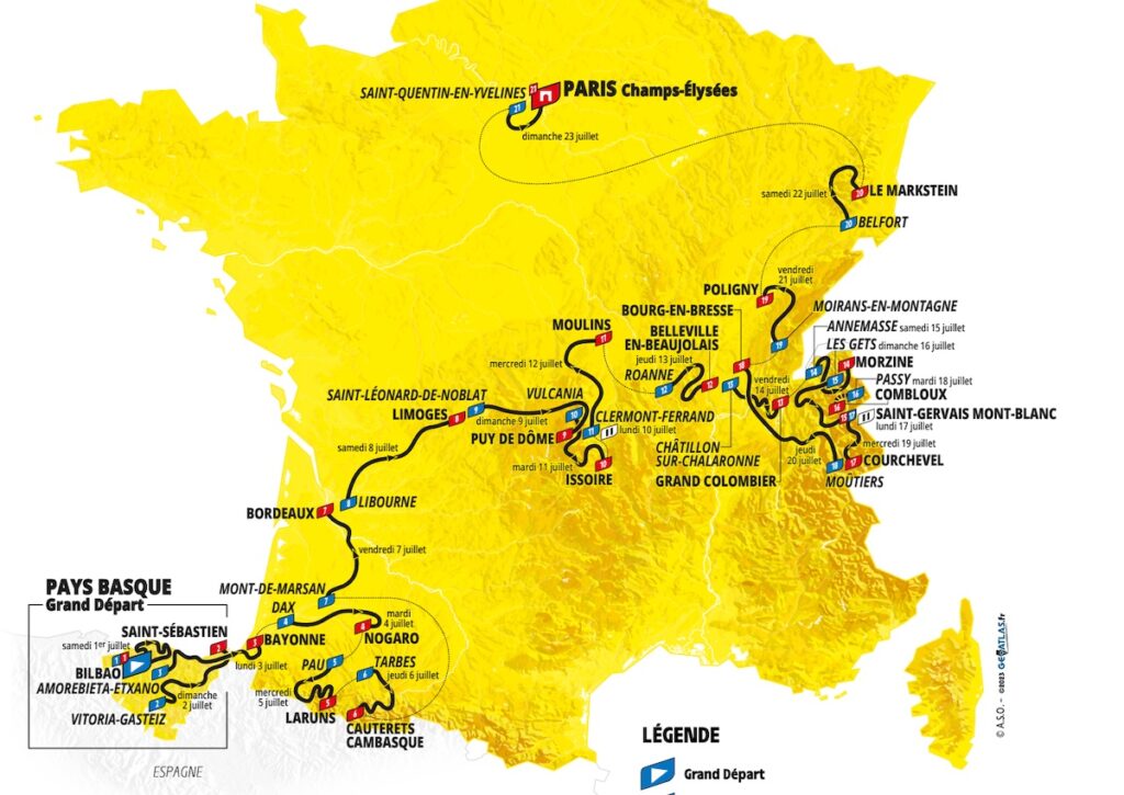 Tour de France 2023 : toutes les étapes en détail