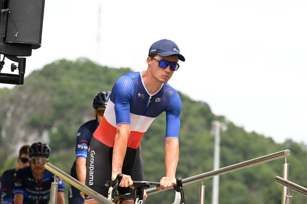 Valentin Madouas étrenne les couleurs Bleu Blanc Rouge.