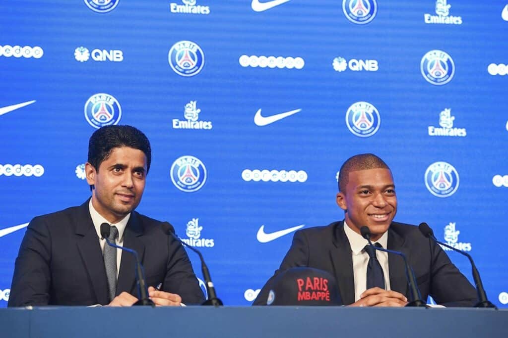 Nasser Al-Khelaïfi (sur Kylian Mbappé) : « Nous sommes heureux de l’avoir, et nous l’aurons (l’année prochaine) »