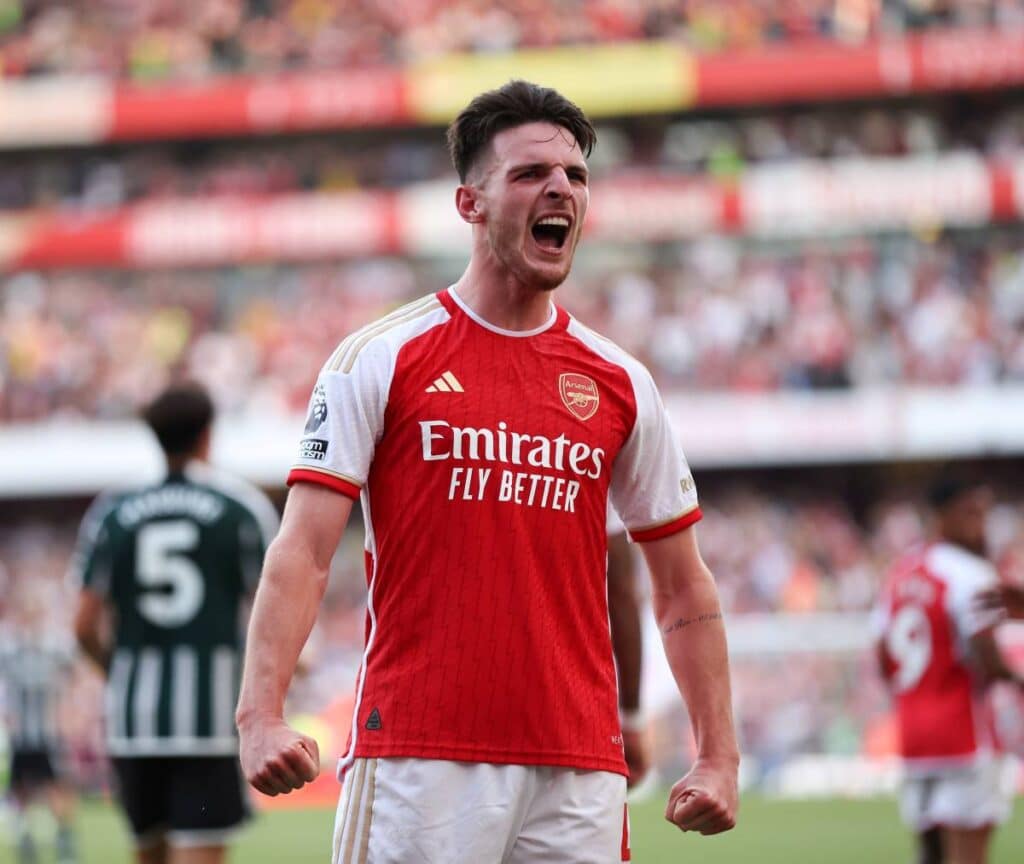 Declan Rice a réussi ses débuts avec Arsenal.