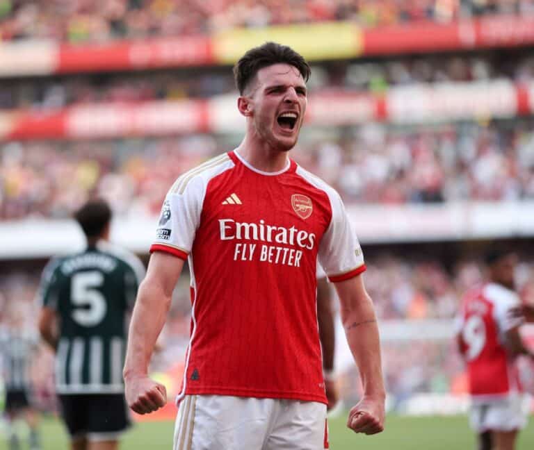 Declan Rice a réussi ses débuts avec Arsenal.