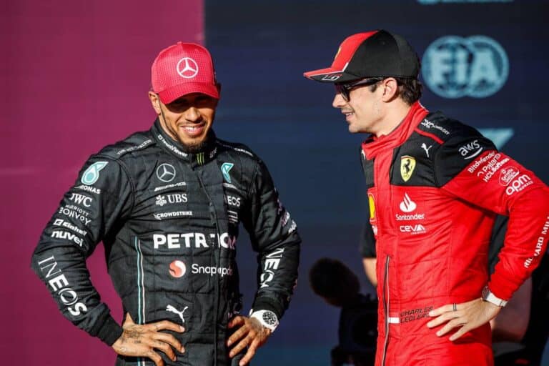 Charles Leclerc et Lewis Hamilton, ensemble chez Ferrari en 2025 avec Vasseur.