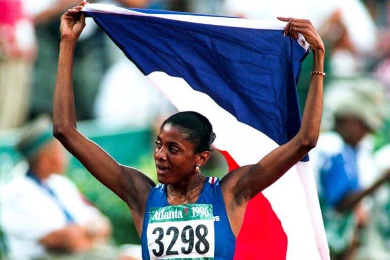 Marie-José Pérec impressionne aux JO.