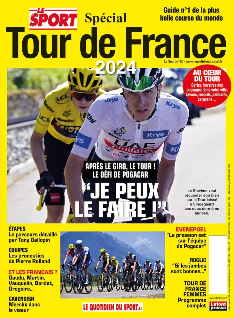 Ne manquez-pas LE GUIDE DU TOUR DE FRANCE 2024, en vente partout