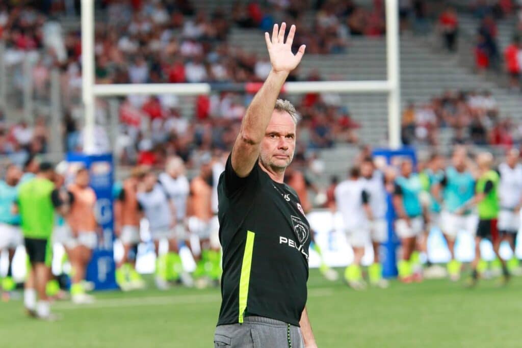 Ugo Mola, l'entraîneur du stade toulousain pourrait passer le cap de la 10ème année sur le banc.
