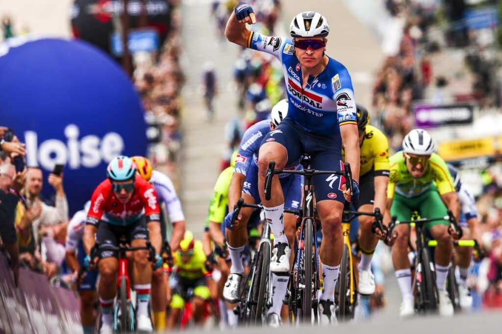 Merlier de la Soudal Quick Step, est un sprinteur plein de promesses.