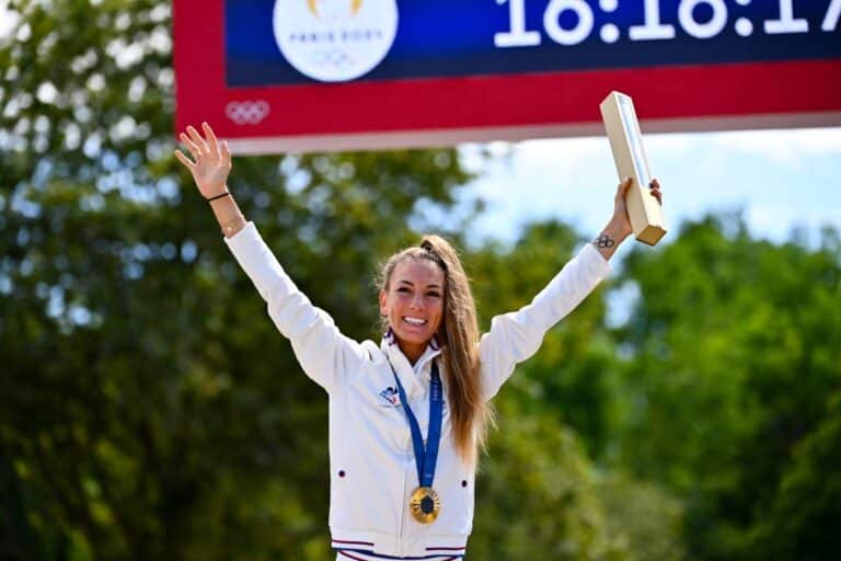 Pauline Ferrand-Prévot enfin médaillé d'or au VTT.