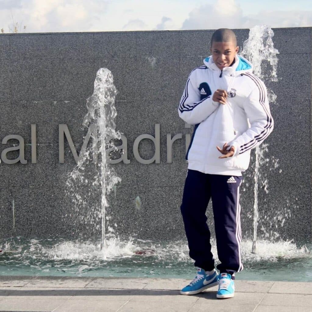 Kylian Mbappé au real lors de son enfance.