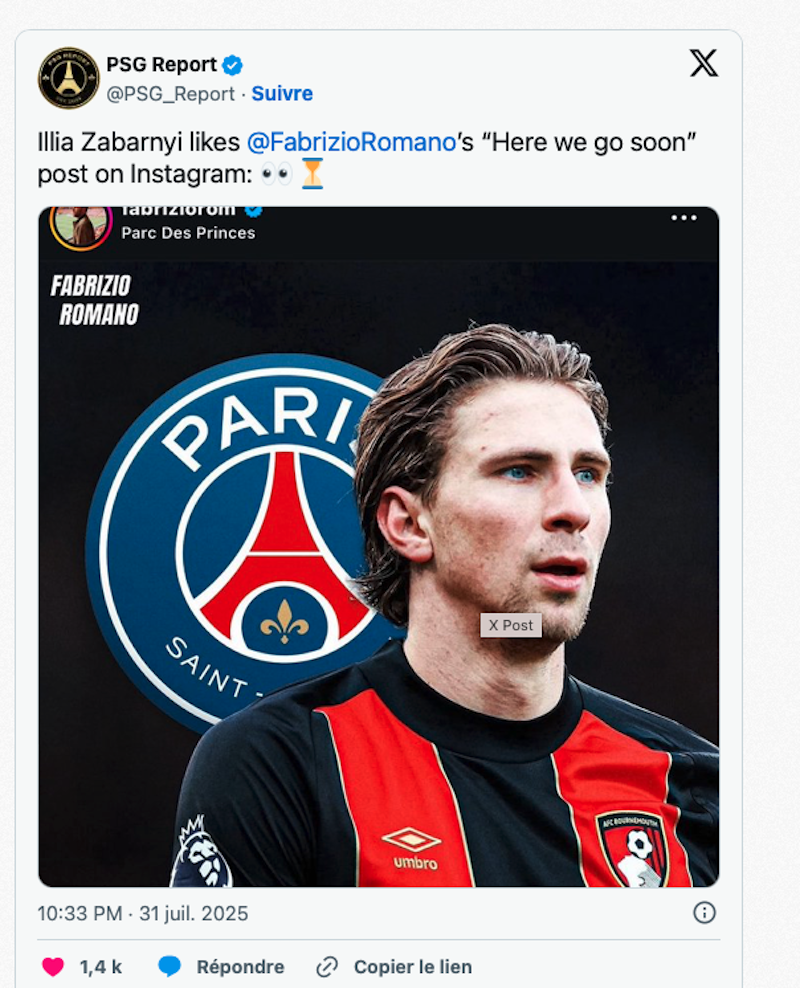 Illya Zabarnyi au PSG, plus qu’une question d’heures…
