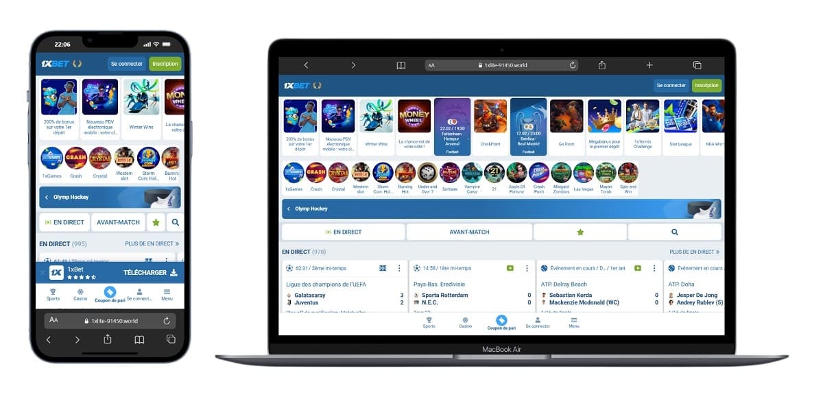 1XBet site de paris sportif ivorien