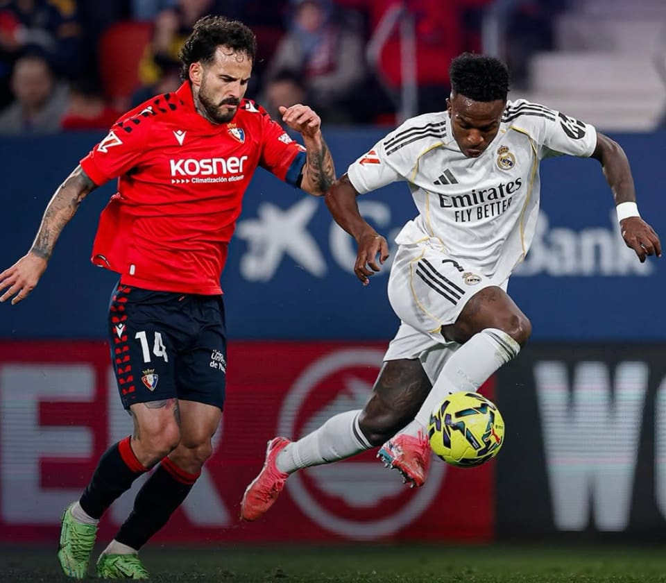 Le Real Madrid s’incline malgré le but de Vinícius Junior
