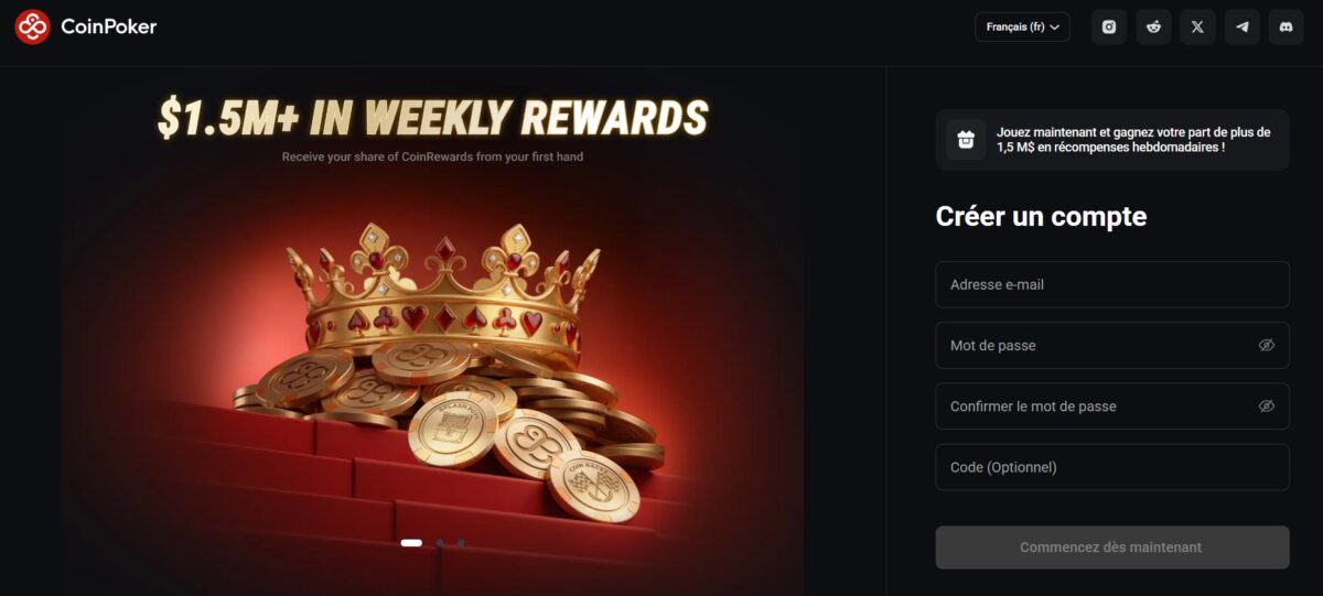 inscription coinpoker