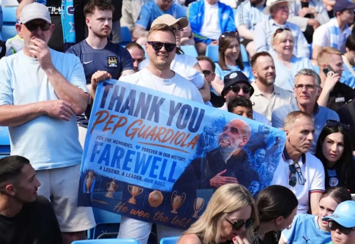 L’Etihad Stadium célèbre l’adieu de Pep Guardiola