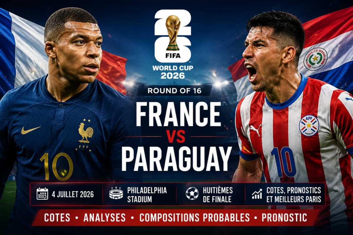 France vs Paraguay : Pronostics, Cotes et Prévision | Coupe du Monde de la FIFA 2026 – Huitièmes de finale