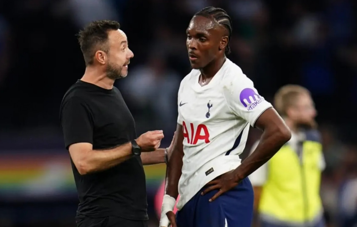 De Zerbi attribue les difficultés de Tottenham à la malchance